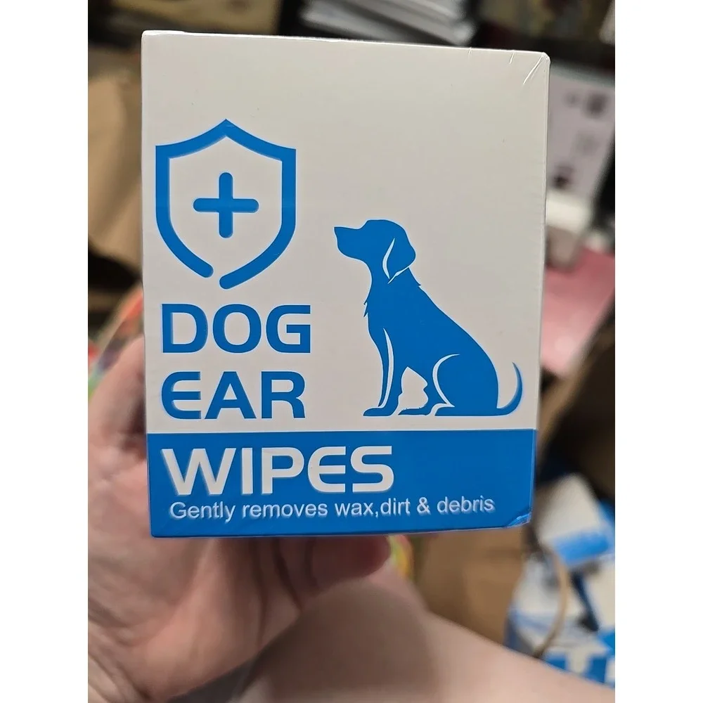 Maylle Ear Finger Wipes Dog Ear Wipes Gently Removes Wax Dirt & Debris